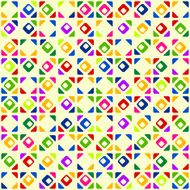 Seamless bright geometric pattern