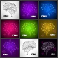 Circuit board vector background N3
