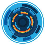 Circle Abstract blue simply N2