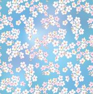 floral seamless background gentle flower pattern