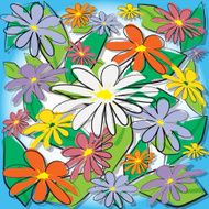 Colorful Floral Background N12