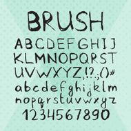 Ink Pen Brush Hand Drawn Font