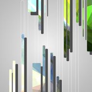 Abstract futuristic geometric shapes N69