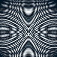 Optical background with monochrome geometric lines Moire effect