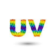 triangular letters uv