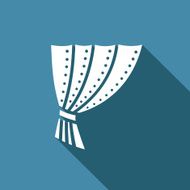 Iron curtain icon Vector Illustration
