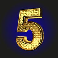 5 golden letter