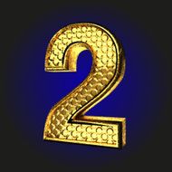 2 golden letter
