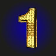 1 golden letter