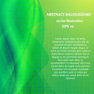 Vector Abstract line green color background
