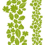 Leaves seamless wallpaper background vector endless pattern