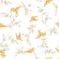 Bamboo bird pattern N2