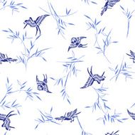 Bamboo bird pattern N3