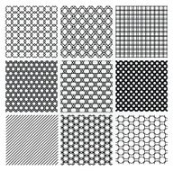 Geometric Monochrome Seamless Background Patterns N3