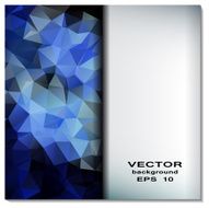 Blue crystal abstract pattern