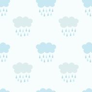Rain clouds pattern