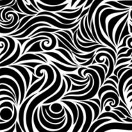 Wave vector seamless hand drawn pattern N6