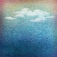 Vintage sky clouds textured background