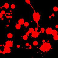 Ink splashes