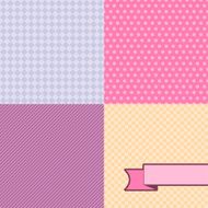 Seamless abstract retro pattern Stylish geometric background N16
