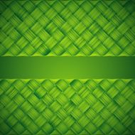 wicker green background