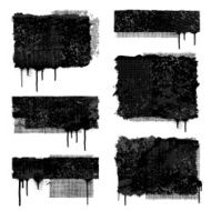 Textured grunge banners