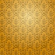 Golden damask wallpaper