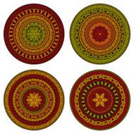 Vector Circle Ethnic Patterns N2