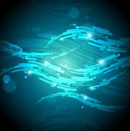 Abstract High Tech Wave Background