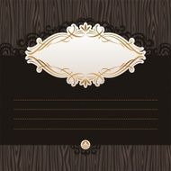Ornamental vector calligraphic frame
