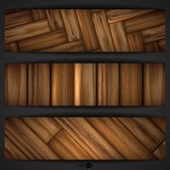 Wooden texture banner N23