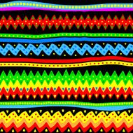 colorful seamless vector tribal pattern