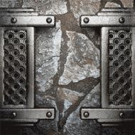 metal and stone background