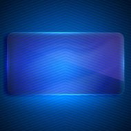 abstract background with a transparent glass banner