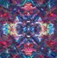 Abstract oil nature painting