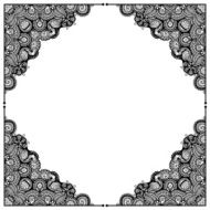 rectangle ornate frame N9