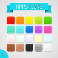 Collection of color apps icons Set 4