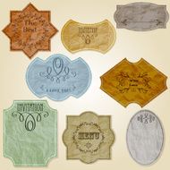Vector Retro Crumpled Papers