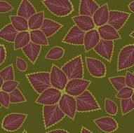 Seamless ornament with leaf 246