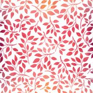 Watercolor seamless pattern with trees Seamless tree