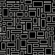 Abstract geometric seamless pattern White empty rectangles