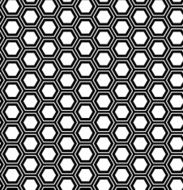 Abstract geometric seamless pattern Hexagon background