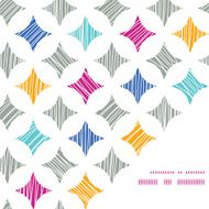 Vector colorful marble textured tiles frame corner pattern background
