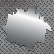 Metal texture with text blank