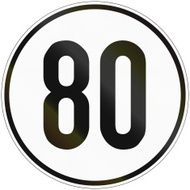 Speed Sign 80