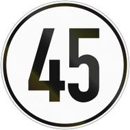 Speed Sign 45