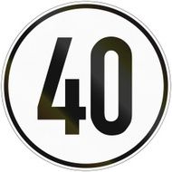 Speed Sign 40