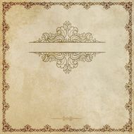 Old grunge paper with decorative border