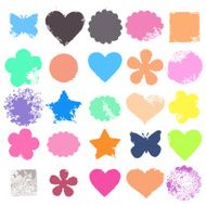 Set of 25 vector abstract grunge backgrounds