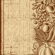 Retro harvest background brown